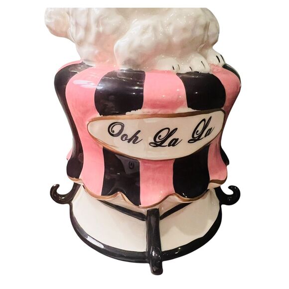 Blue Sky Clayworks Ooh La La Ceramic Poodle Figurine Valentines Day 10.5"H - Picture 8 of 9